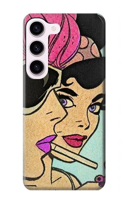 S3171 女の子のポップアート Girls Pop Art Samsung Galaxy S23 バックケース、フリップケース・カバー