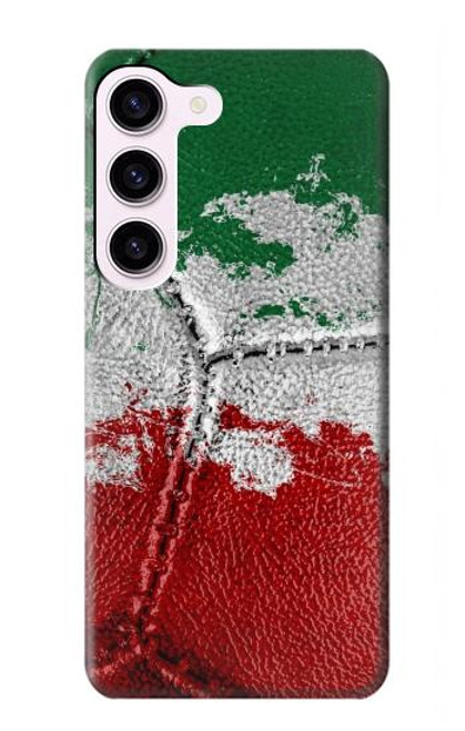 S3318 イタリアの旗ビンテージフットボールのグラフィック Italy Flag Vintage Football Graphic Samsung Galaxy S23 バックケース、フリップケース・カバー