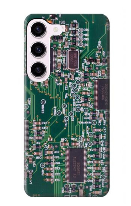 S3519 電子回路基板のグラフィック Electronics Circuit Board Graphic Samsung Galaxy S23 バックケース、フリップケース・カバー