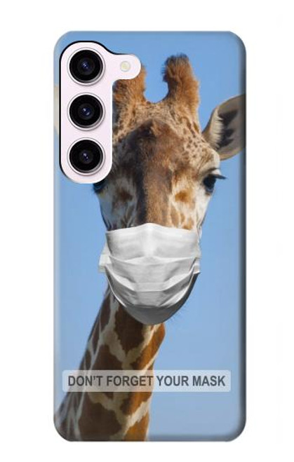 S3806 面白いキリン Funny Giraffe Samsung Galaxy S23 バックケース、フリップケース・カバー