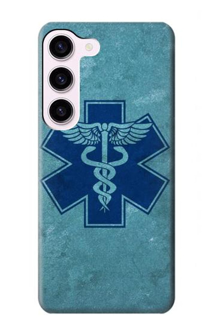 S3824 カドゥケウス医療シンボル Caduceus Medical Symbol Samsung Galaxy S23 バックケース、フリップケース・カバー