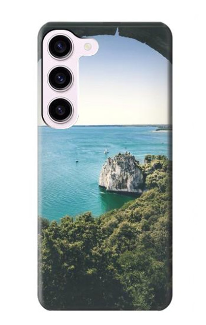 S3865 ヨーロッパ ドゥイーノ ビーチ イタリア Europe Duino Beach Italy Samsung Galaxy S23 バックケース、フリップケース・カバー