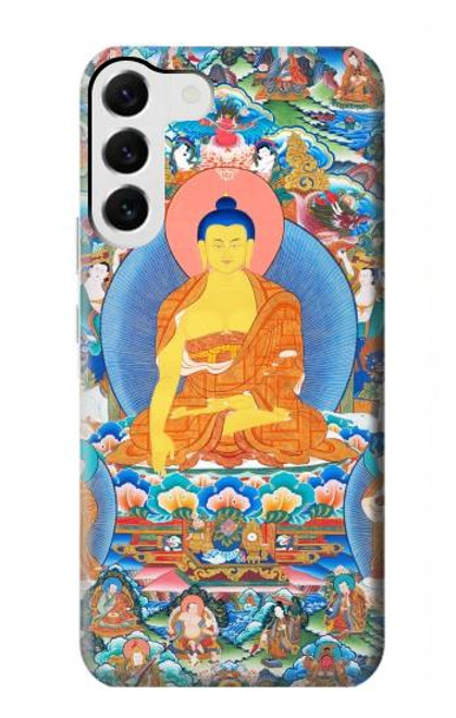 S1256 仏の絵画 Buddha Paint Samsung Galaxy S23 Plus バックケース、フリップケース・カバー