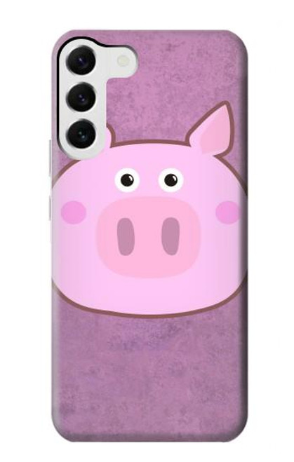 S3269 豚の漫画 Pig Cartoon Samsung Galaxy S23 Plus バックケース、フリップケース・カバー