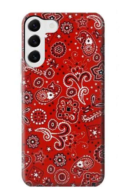 S3354 赤バンダナ Red Classic Bandana Samsung Galaxy S23 Plus バックケース、フリップケース・カバー