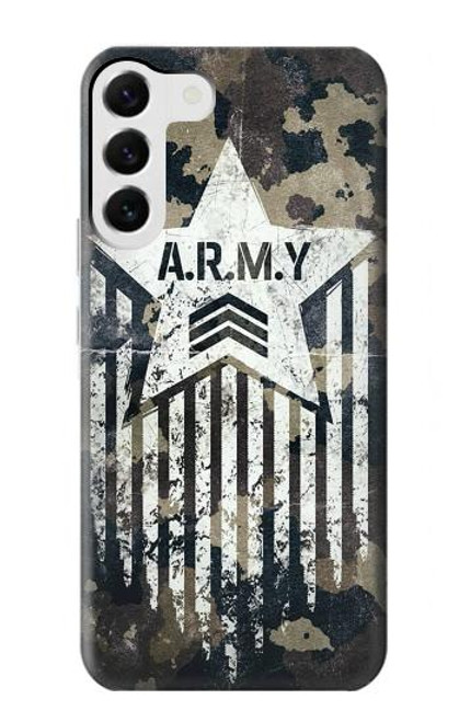 S3666 陸軍迷彩迷彩 Army Camo Camouflage Samsung Galaxy S23 Plus バックケース、フリップケース・カバー