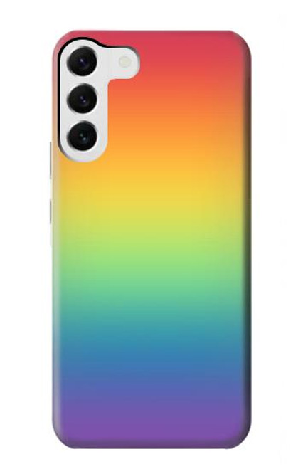 S3698 LGBTグラデーションプライドフラグ LGBT Gradient Pride Flag Samsung Galaxy S23 Plus バックケース、フリップケース・カバー
