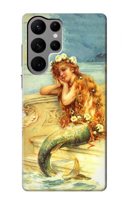 S3184 リトルマーメイドの絵画 Little Mermaid Painting Samsung Galaxy S23 Ultra バックケース、フリップケース・カバー