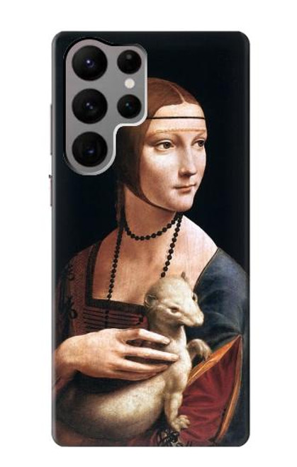 S3471 エルミン・レオナルド・ダ・ヴィンチ Lady Ermine Leonardo da Vinci Samsung Galaxy S23 Ultra バックケース、フリップケース・カバー