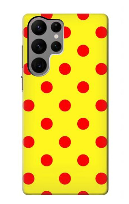 S3526 赤い水玉 Red Spot Polka Dot Samsung Galaxy S23 Ultra バックケース、フリップケース・カバー