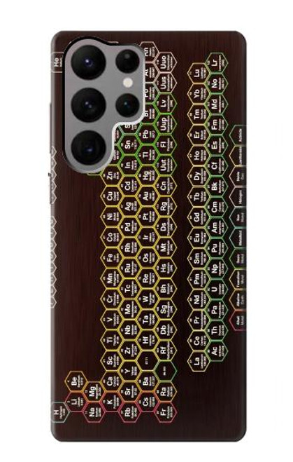 S3544 ネオンハニカム周期表 Neon Honeycomb Periodic Table Samsung Galaxy S23 Ultra バックケース、フリップケース・カバー