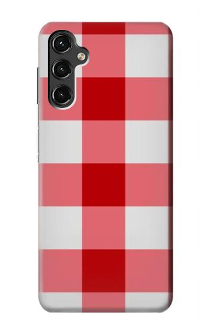 S3535 レッドギンガム Red Gingham Samsung Galaxy A14 5G バックケース、フリップケース・カバー