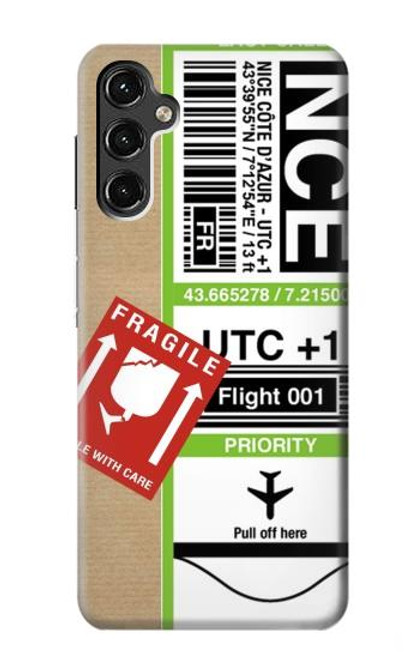 S3543 荷物タグアート Luggage Tag Art Samsung Galaxy A14 5G バックケース、フリップケース・カバー