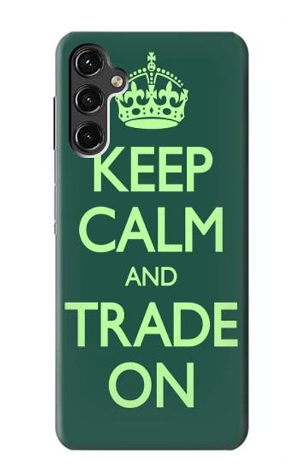 S3862 落ち着いてトレード Keep Calm and Trade On Samsung Galaxy A14 5G バックケース、フリップケース・カバー