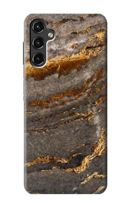 S3886 灰色の大理石の岩 Gray Marble Rock Samsung Galaxy A14 5G バックケース、フリップケース・カバー