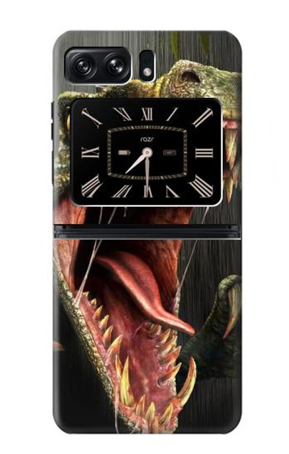 S0923 - 恐竜 - T-Rex Dinosaur Motorola Moto Razr 2022 バックケース、フリップケース・カバー