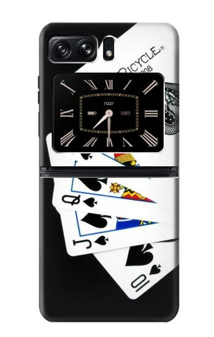 S1078 ポーカーロイヤルストレートフラッシュ Poker Royal Straight Flush Motorola Moto Razr 2022 バックケース、フリップケース・カバー