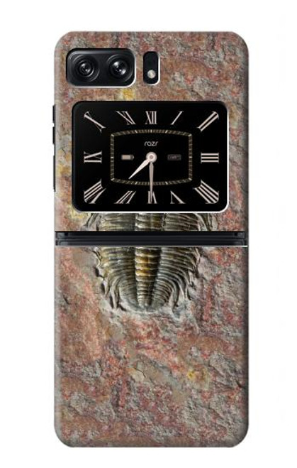 S1454 三葉虫の化石 Trilobite Fossil Motorola Moto Razr 2022 バックケース、フリップケース・カバー
