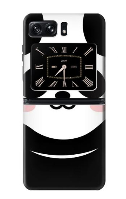 S2662 可愛いパンダ Cute Panda Cartoon Motorola Moto Razr 2022 バックケース、フリップケース・カバー