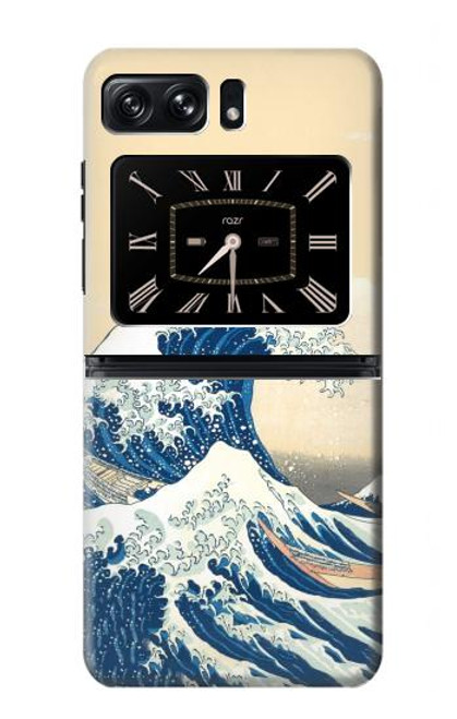 S2790 北斎 神奈川沖浪裏 Hokusai Under The Wave off Kanagawa Motorola Moto Razr 2022 バックケース、フリップケース・カバー