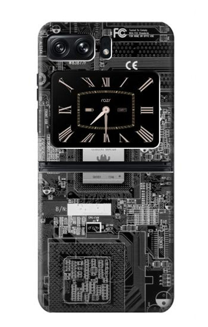 S3434 バグ回路基板のグラフィック Bug Circuit Board Graphic Motorola Moto Razr 2022 バックケース、フリップケース・カバー
