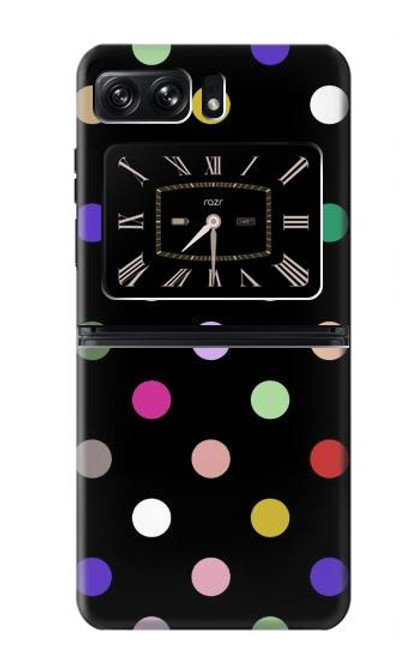 S3532 カラフルな水玉 Colorful Polka Dot Motorola Moto Razr 2022 バックケース、フリップケース・カバー