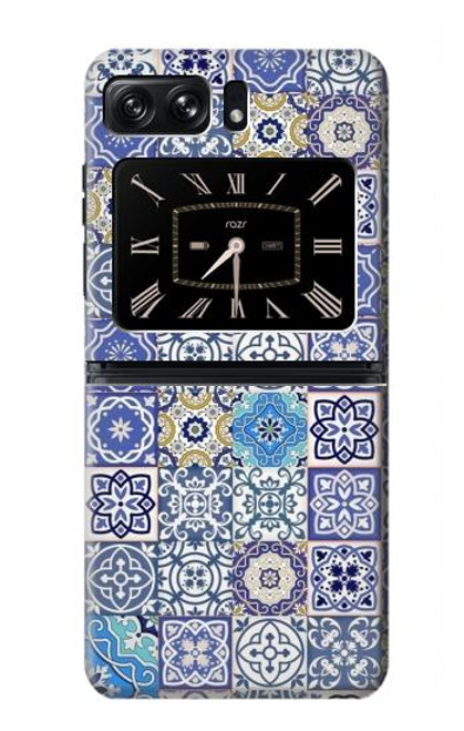 S3537 モロッコのモザイクパターン Moroccan Mosaic Pattern Motorola Moto Razr 2022 バックケース、フリップケース・カバー