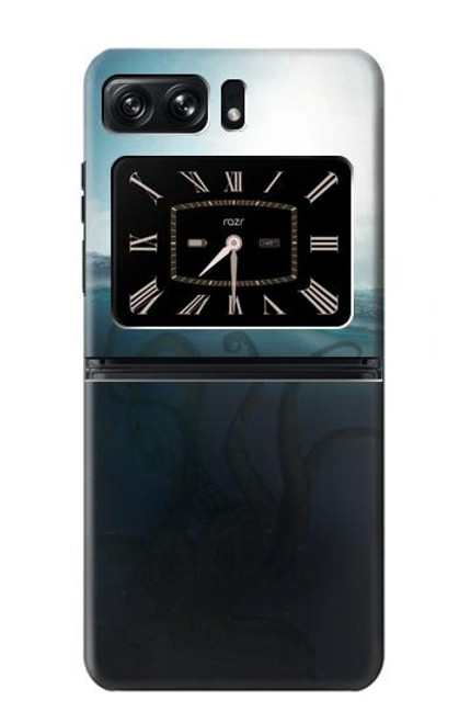 S3540 巨大なタコ Giant Octopus Motorola Moto Razr 2022 バックケース、フリップケース・カバー