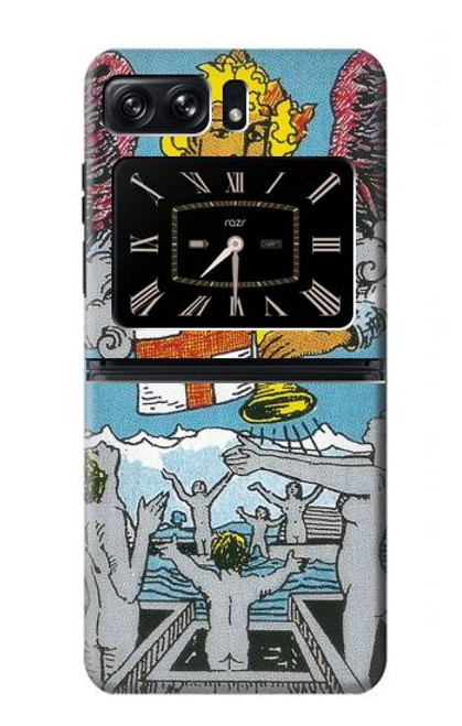 S3743 タロットカード審判 Tarot Card The Judgement Motorola Moto Razr 2022 バックケース、フリップケース・カバー