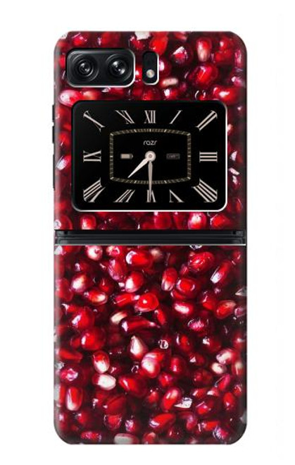 S3757 ザクロ Pomegranate Motorola Moto Razr 2022 バックケース、フリップケース・カバー