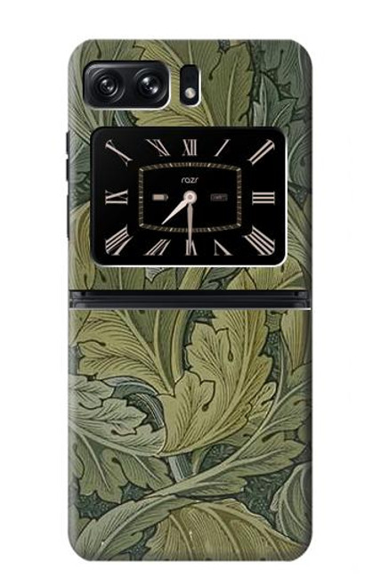 S3790 ウィリアムモリスアカンサスの葉 William Morris Acanthus Leaves Motorola Moto Razr 2022 バックケース、フリップケース・カバー