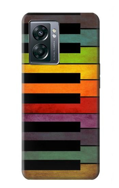 S3451 カラフルなピアノ Colorful Piano OnePlus Nord N300 バックケース、フリップケース・カバー