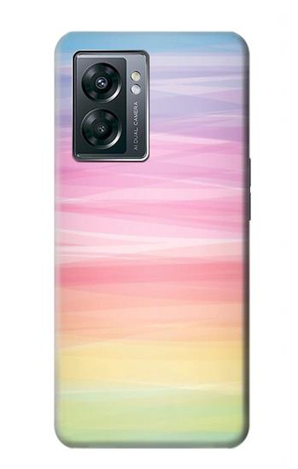 S3507 カラフルな虹 パステル Colorful Rainbow Pastel OnePlus Nord N300 バックケース、フリップケース・カバー