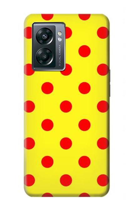 S3526 赤い水玉 Red Spot Polka Dot OnePlus Nord N300 バックケース、フリップケース・カバー