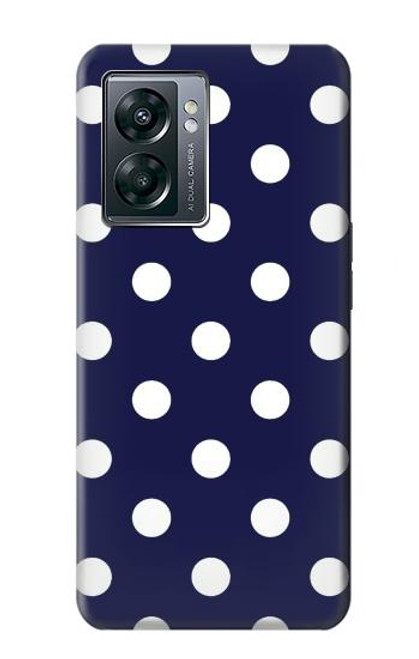 S3533 ブルーの水玉 Blue Polka Dot OnePlus Nord N300 バックケース、フリップケース・カバー