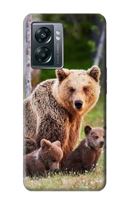 S3558 くまの家族 Bear Family OnePlus Nord N300 バックケース、フリップケース・カバー