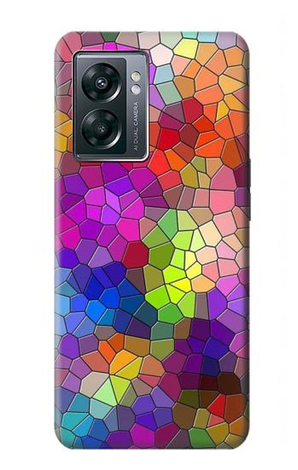 S3677 カラフルなレンガのモザイク Colorful Brick Mosaics OnePlus Nord N300 バックケース、フリップケース・カバー