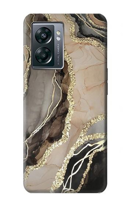 S3700 マーブルゴールドグラフィックプリント Marble Gold Graphic Printed OnePlus Nord N300 バックケース、フリップケース・カバー