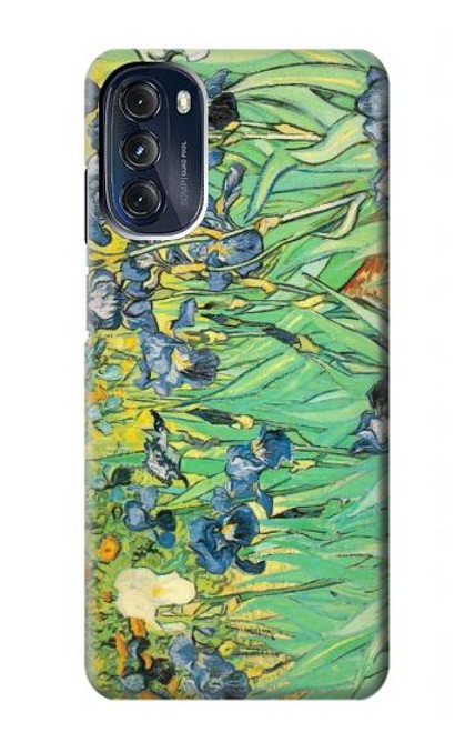 S0210 フィンセント・ファン・ゴッホ アイリスの花 Van Gogh Irises Motorola Moto G 5G (2023) バックケース、フリップケース・カバー