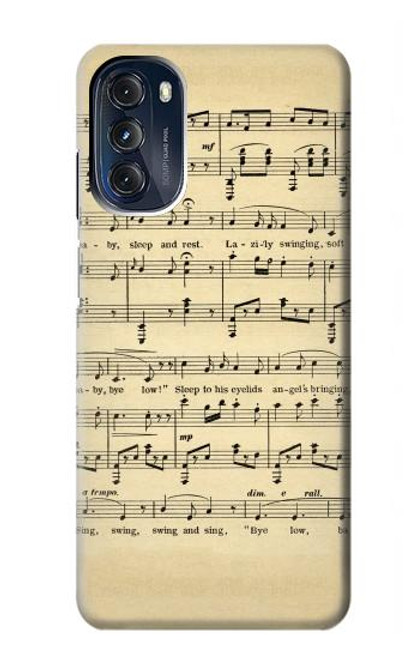 S2504 ヴィンテージ音楽シート Vintage Music Sheet Motorola Moto G 5G (2023) バックケース、フリップケース・カバー