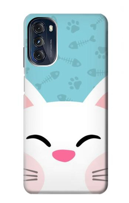 S3542 かわいい猫漫画 Cute Cat Cartoon Motorola Moto G 5G (2023) バックケース、フリップケース・カバー