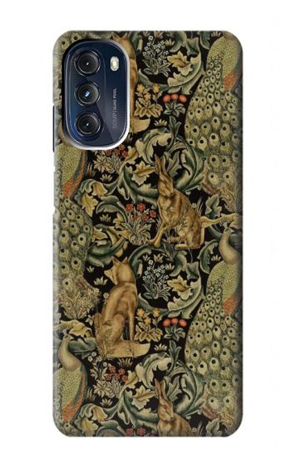 S3661 ウィリアム・モリス・フォレスト・ベルベット William Morris Forest Velvet Motorola Moto G 5G (2023) バックケース、フリップケース・カバー