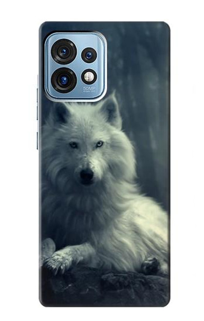 S1516 ホワイトウルフ White Wolf Motorola Edge+ (2023), X40, X40 Pro, Edge 40 Pro バックケース、フリップケース・カバー