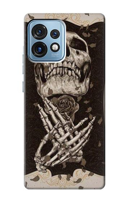 S1676 スカルローズ Skull Rose Motorola Edge+ (2023), X40, X40 Pro, Edge 40 Pro バックケース、フリップケース・カバー