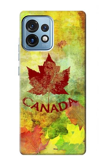 S2523 カナダ秋のメープルリーフ Canada Autumn Maple Leaf Motorola Edge+ (2023), X40, X40 Pro, Edge 40 Pro バックケース、フリップケース・カバー