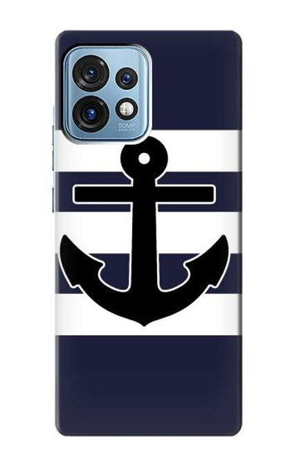 S2758 アンカーネイビー Anchor Navy Motorola Edge+ (2023), X40, X40 Pro, Edge 40 Pro バックケース、フリップケース・カバー