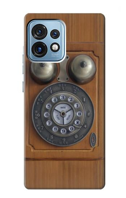 S3146 アンティークウォールレトロ電話 Antique Wall Retro Dial Phone Motorola Edge+ (2023), X40, X40 Pro, Edge 40 Pro バックケース、フリップケース・カバー