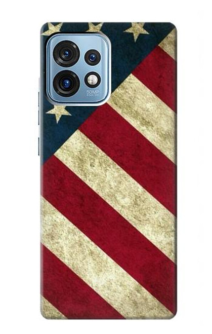 S3295 米国の国旗 US National Flag Motorola Edge+ (2023), X40, X40 Pro, Edge 40 Pro バックケース、フリップケース・カバー