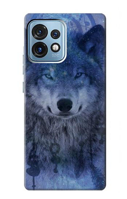 S3410 狼 ドリームキャッチャー Wolf Dream Catcher Motorola Edge+ (2023), X40, X40 Pro, Edge 40 Pro バックケース、フリップケース・カバー