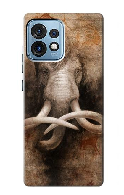 S3427 マンモス古代の洞窟芸術 Mammoth Ancient Cave Art Motorola Edge+ (2023), X40, X40 Pro, Edge 40 Pro バックケース、フリップケース・カバー